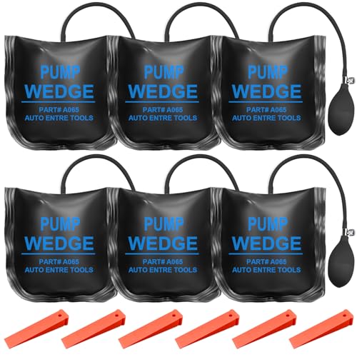 6 Stück Montagekissen Set: Montagekissen Air Pump von 300kg, Wedge Luftkissen Pumpkissen Montagehilfe Aufpumpen Kissen, Air Wedge Pump Montage Spreizkissen Für Den Einbau Von Fenstern Türen