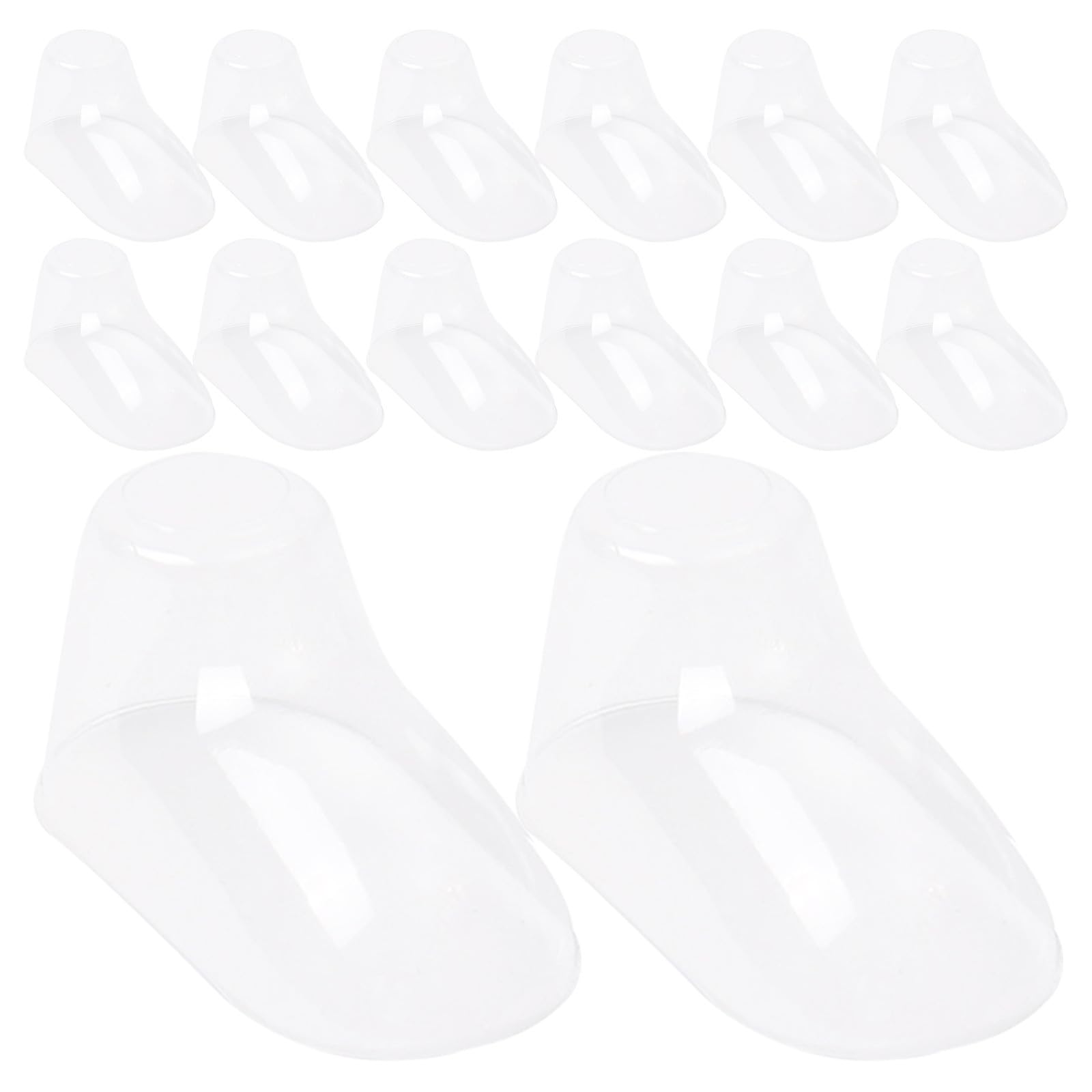 DECHOUS Espositore per Scarpe Mantiene Forma Scarpe Bianco in Pvc Ragazzo Ragazza 100 Pezzi , Supporto per Calzini e Modelli Piedi come Regalo Pratico e Decorativo