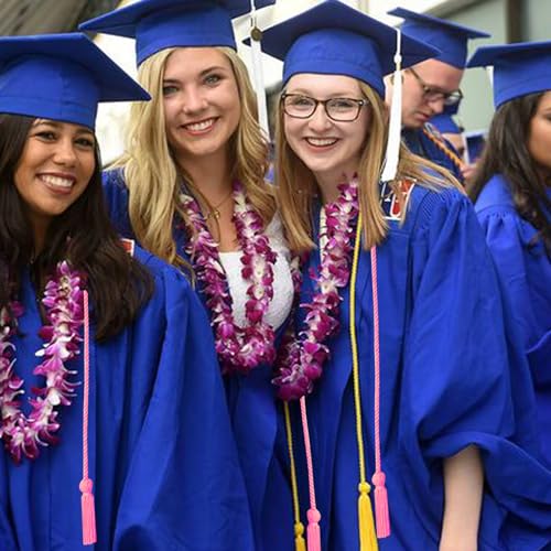 Image of Graduation Honor Cords Pink Graduation Cords with Tassels, 67 inch Long for Graduation Students