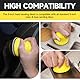 Shineboc 2 Stück 3 zoll Haken und Schlaufe Handschleifblock Polier mit Klettverschluss Pad für Polish Schleifscheiben, 3 inch Round