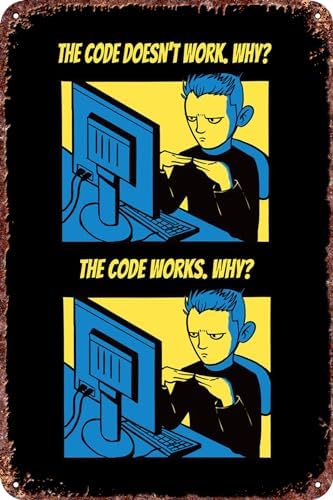 Software engineer Anime Posters Fashion logo tin logo home bedroom lobby office bar decoration 8×12 inches