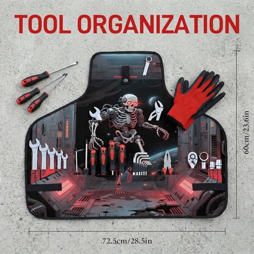 Delantal de trabajo resistente con 9 bolsillos para hombre miniatura 2