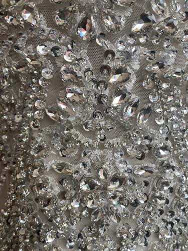 Handmade-Silver-Glass-Rhinestones-Bodice-lace-Applique-Hand-Sewing-Beaded-Sequins-Trim-Patches-for-Dress-Clothes-Skirts-Multiple-Design-Styles-Accessories-H