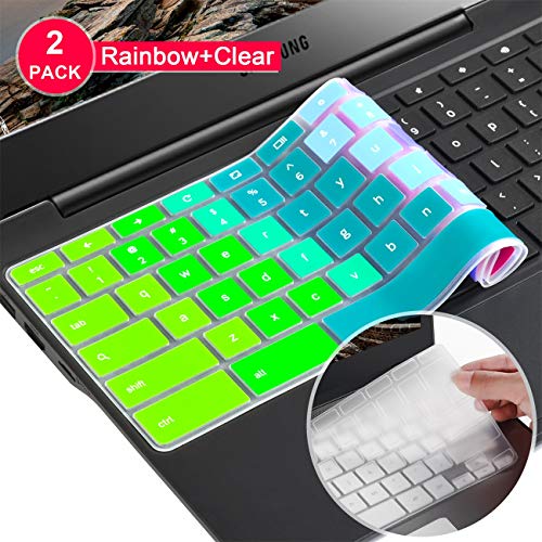 Lapogy[2pcs] Keyboard Cover Skin for Samsung chromebook 4, Samsung Chromebook 11.6/15.6 inch Chromebook