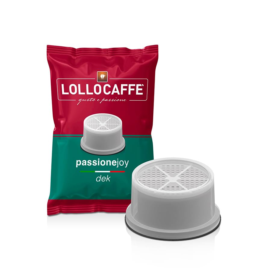 Lollo Caffè Passione Joy, Miscela Decaffeinato - Dek - 200 (2x100) Capsule - Compatibili con le Macchine ad uso domestico Lavazza* Espresso Point*