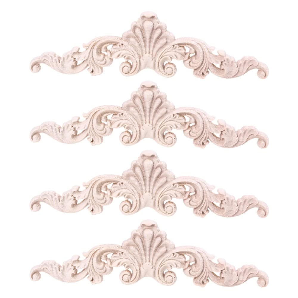 Moulures en bois pour relooker une armoire ancienne, applique bois sculpté onlay de style C