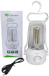 Lanterna Lampião LED Recarregável, 45 LEDs, 8W, Branca, com Intensidade Ajustável