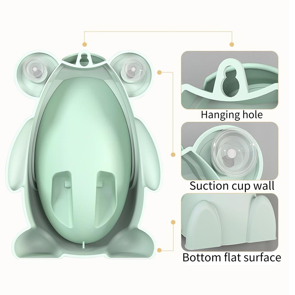 3 Set von wandmontierten Kinder-Urinalen, tragbar, Toilette, Training, Urinieren, Säugling, Kleinkind, Baby, Frosch, Töpfchen, Badezimmer