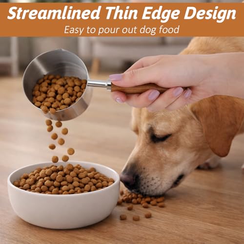 Vaso medidor para alimento de perro 250 ml acero inoxidable miniatura 4