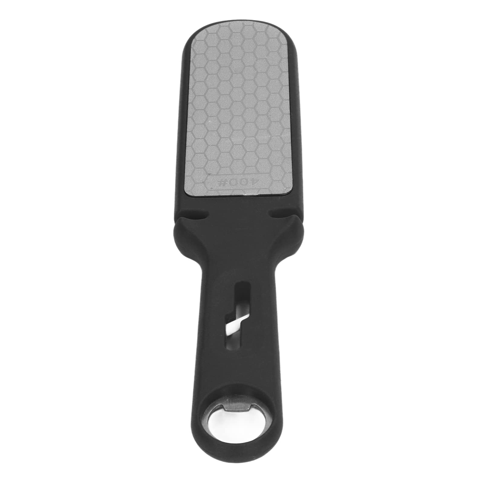 Wielofunkcyjna ostrzałka do noży 6 w 1, dwustronna, do kuchni, na kemping, do ostrzenia kamienia (BLACK)