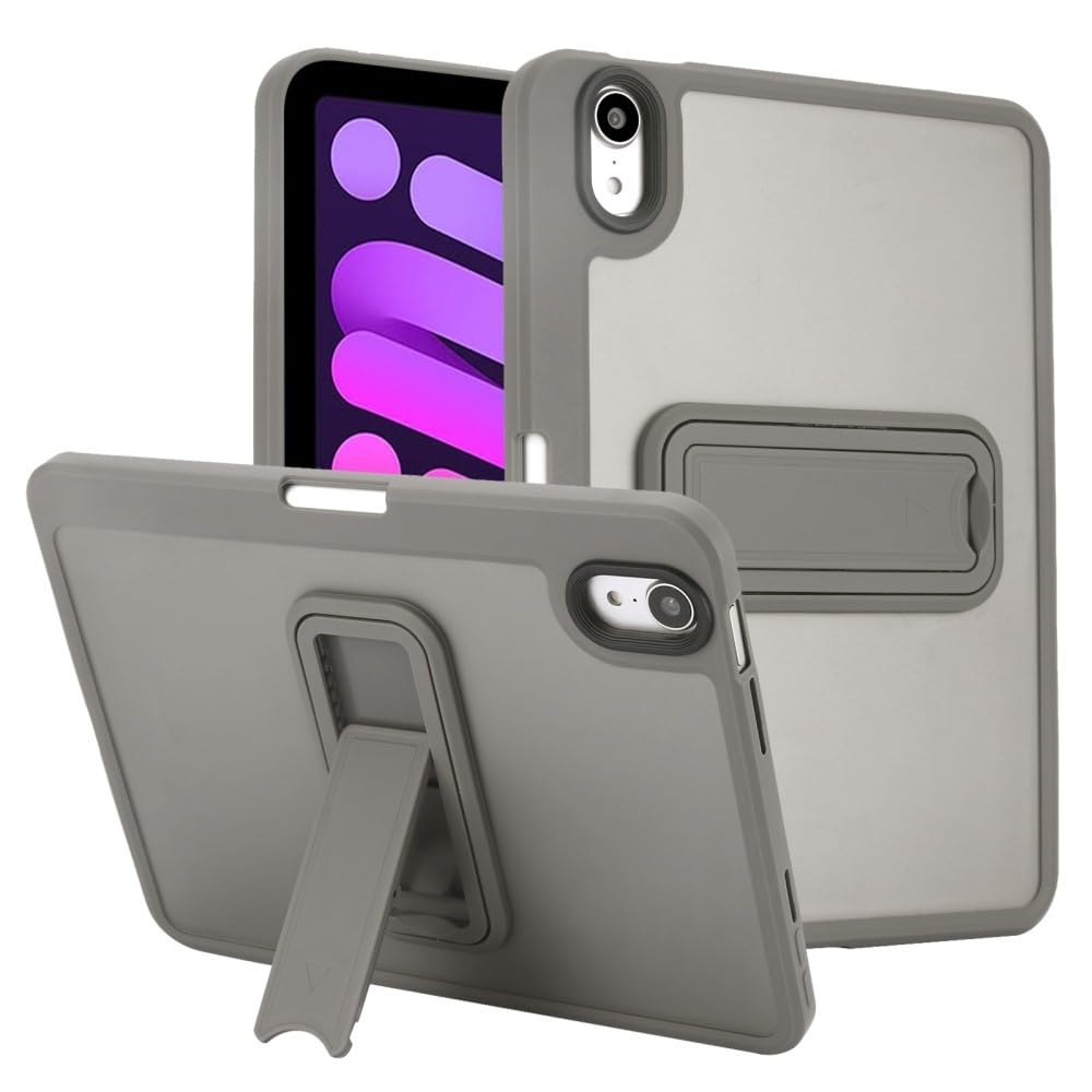 Generic etui kompatybilne z Xiaomi Pad 7 Pro (kolor: szary) odporny na wstrząsy twardy tył matowy stojak obudowa silikonowa twarda tylna obudowa