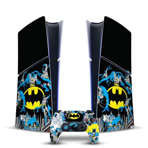 Skin Batman Vinyle Haute Précision Logos Officiels DC Comics pour PS5 Slim Digital et DualSense