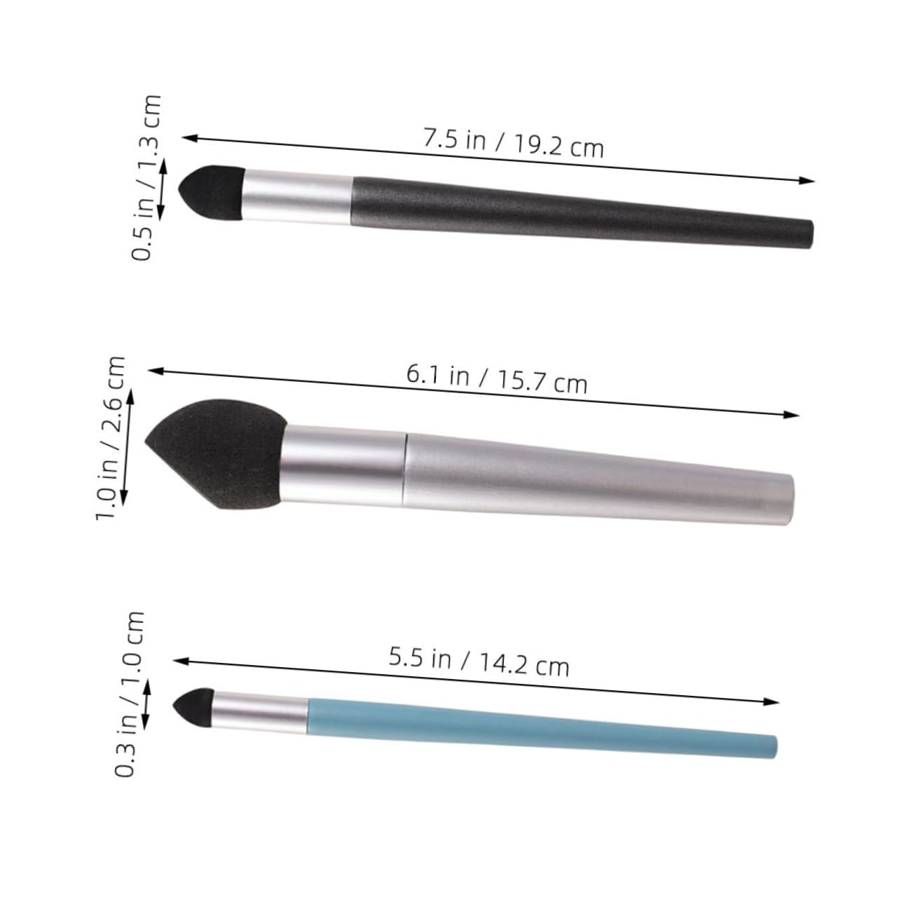 OSALADI 3-Piece Sketch Gray Pen Set Ink Blending Pens Art Blenders Highlight Erasers for Artists Students