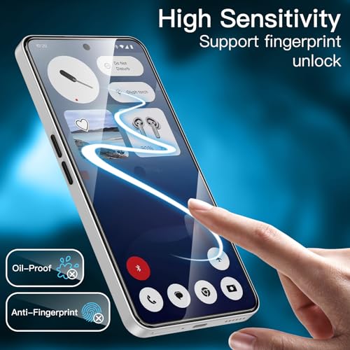 Image of JETech Tempered Glass Screen Protector Guard for Nothing Phone 3a / 3a Pro with Easy Installation Tool, Case-Friendly, HD Clear, 3-Pack