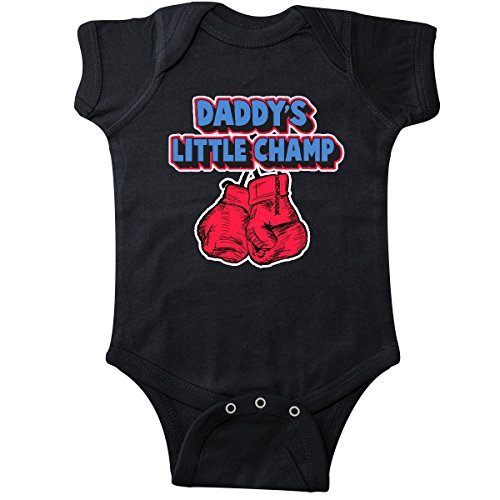 inktastic - Daddys Little Champ Infant Creeper Newborn Black 2a3b8