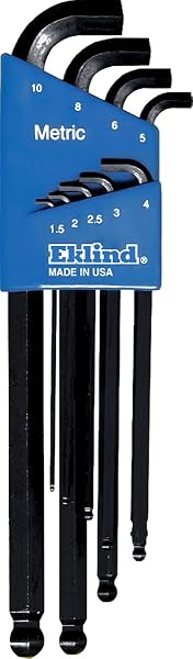 Eklind 9-Piece Stubby-Ball Hex Key Set with Metric Sizes