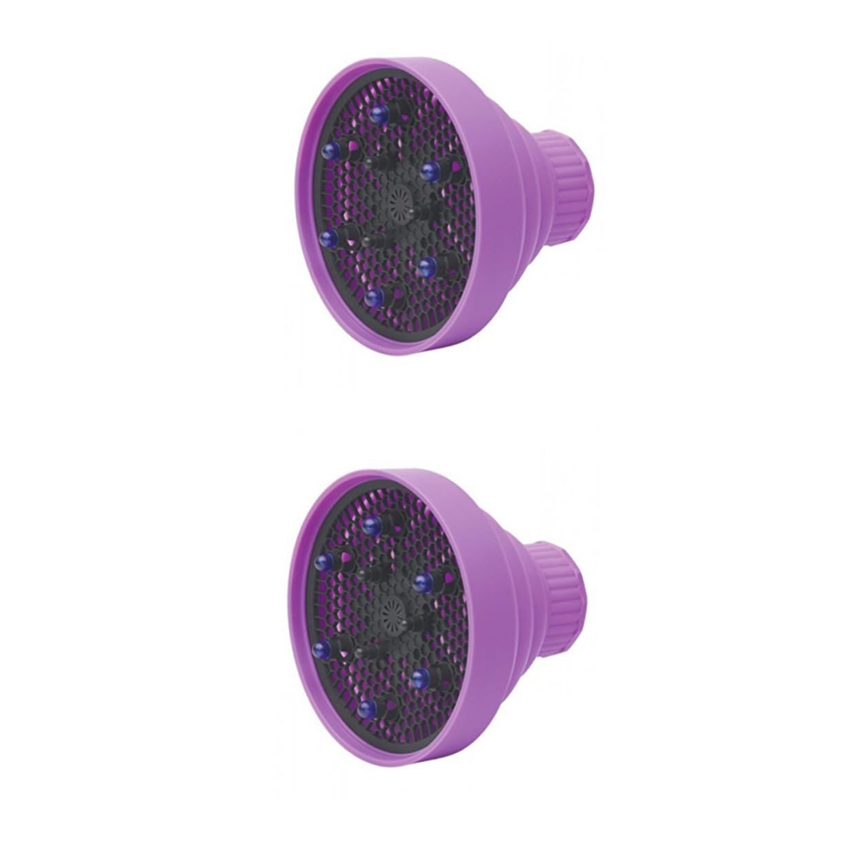 Housoutil 2 Pezzi Diffusore Per Asciugacapelli Per Ricci Diffusore Pieghevole in Silicone Pieghevole 2 3 Pollici