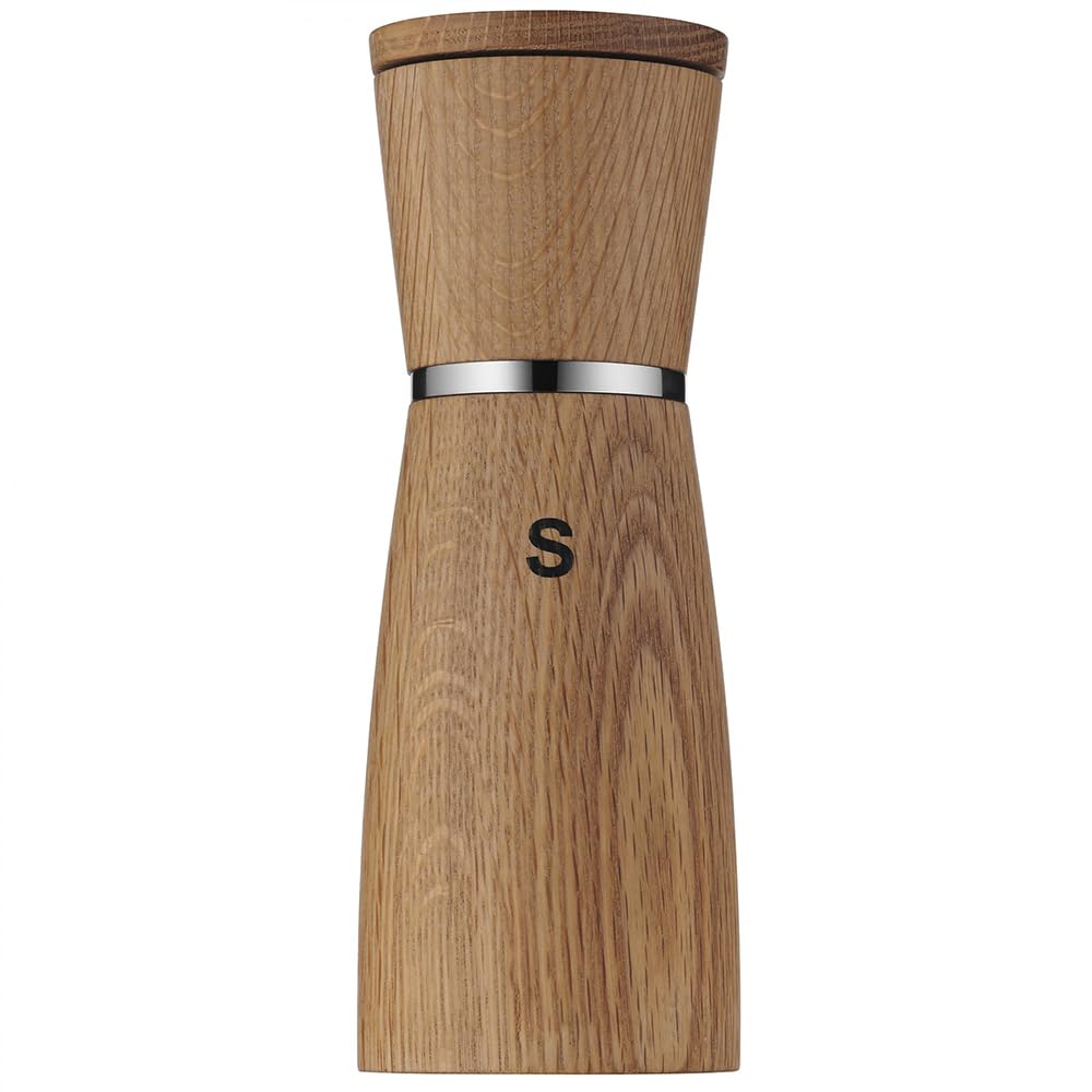 WMF Ceramill Nature Salz und Pfeffermühle-Set 2-teilig, 17,9 cm, unbefüllt, Holz Keramikmahlwerk, Mühle für Salz, Pfeffer, Chillischoten