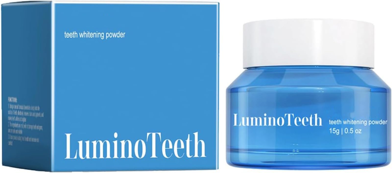 Lumino Teeth™ Teeth Whitening Deluxe Powder, Natural Teeth Whitener, Luminoteeth Booster Powders-Breath Freshness and Fluoride-Free Whitens, Strengthens & Purifies
