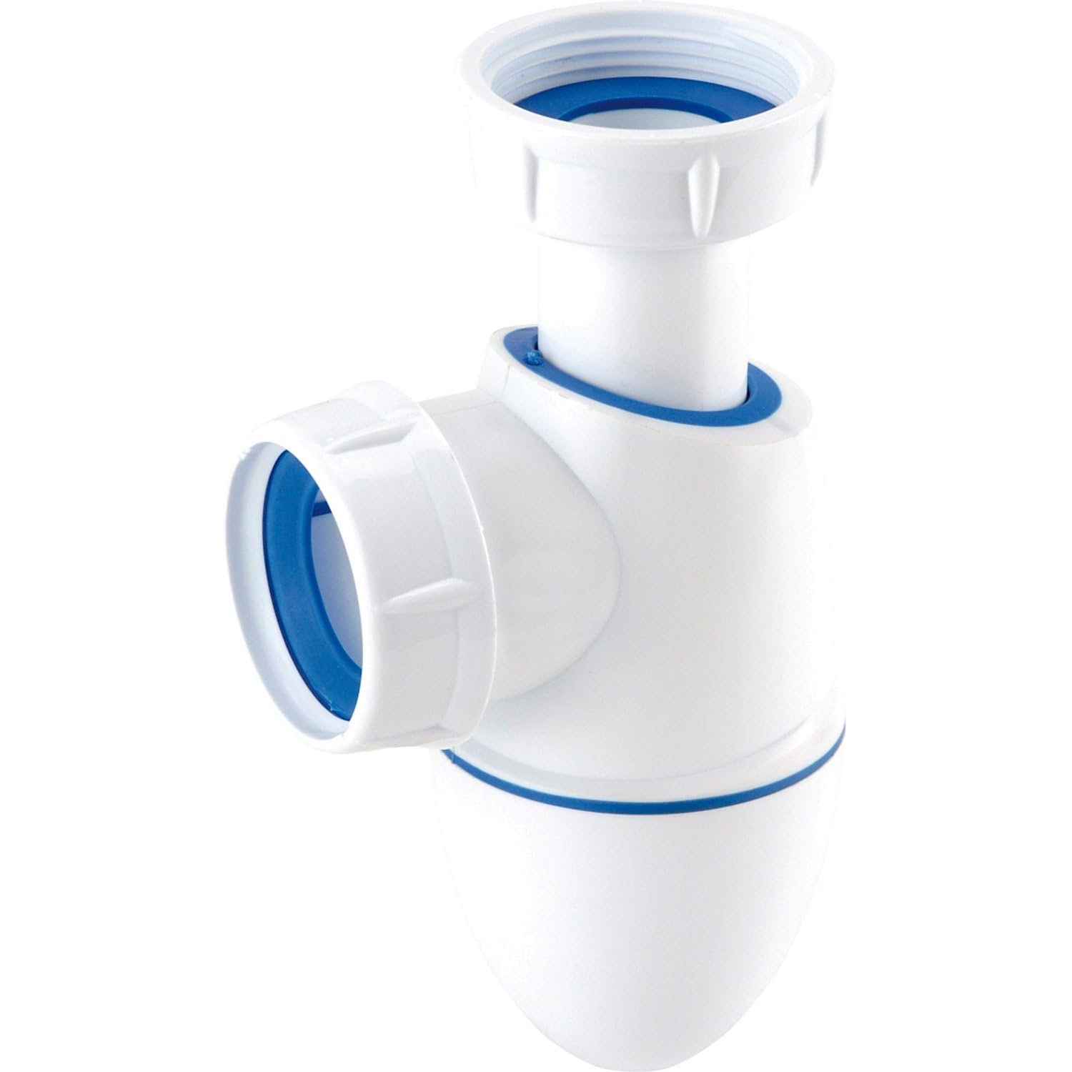 Nicoll 0224286 92887 Polychlorure de vinyle (PVC) Siphon Easyphon d'Évier Ø 40 mm, BM552