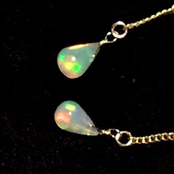 【秋gem】プレシャスオパール☆天然石ピアス 秋gem】プレシャスオパール☆天然石ピアス