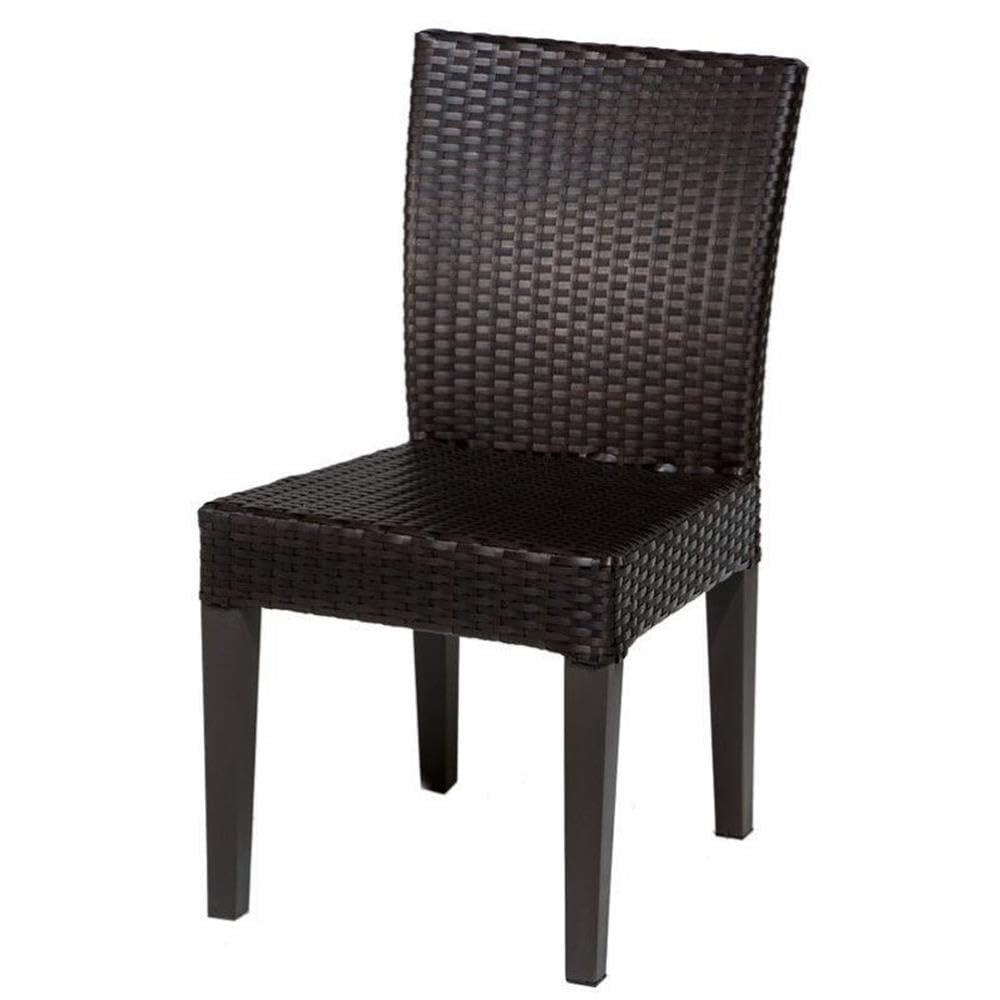 TKC Napa Wicker Patio Dining Chairs in Espresso (Set of 2)