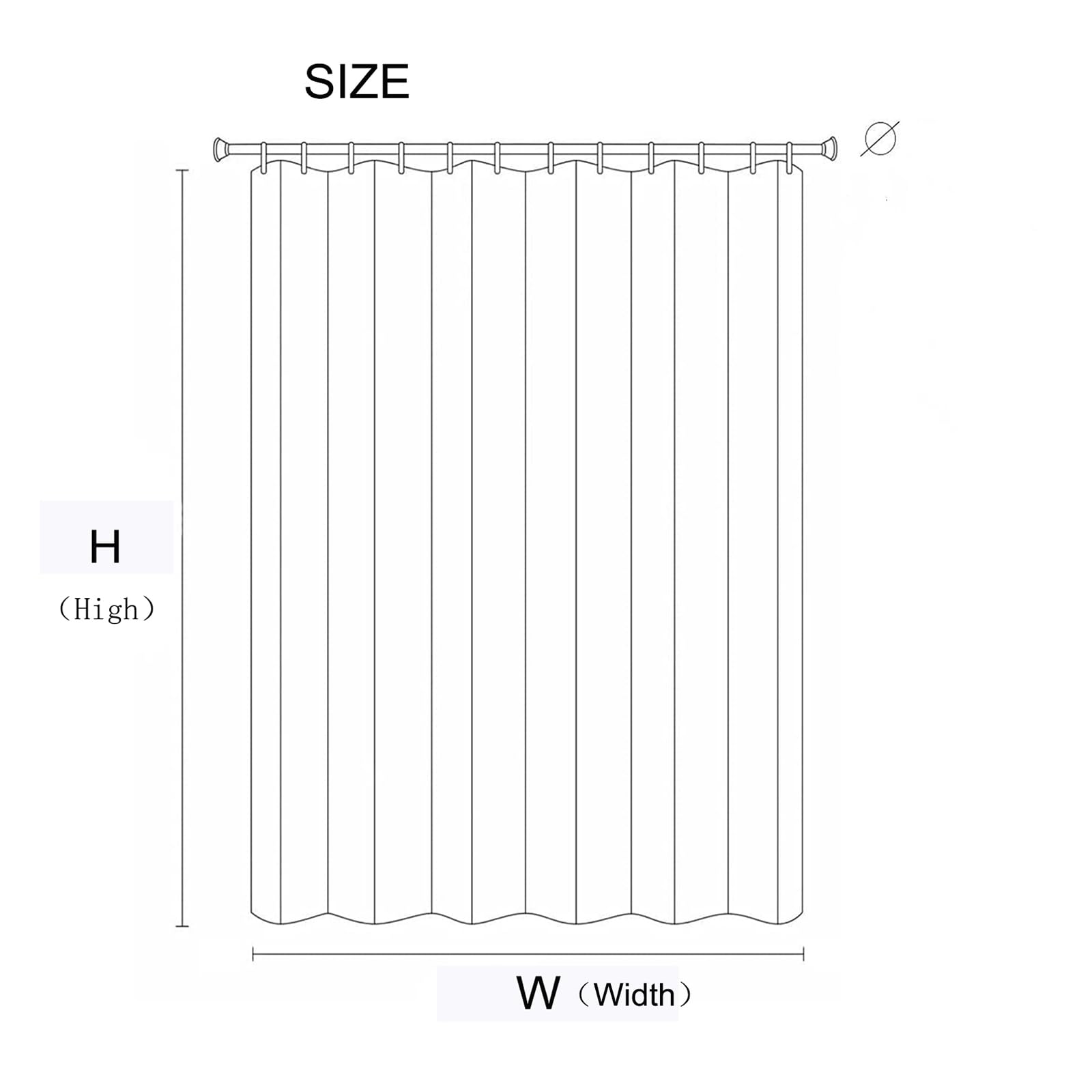 Blanc Rideau D'extérieur Transparent Imperméables Rideaux Semi Transparents L500xH120cm Rideaux de fenêtre Rideau avec œillet Supérieur en Acier Inoxydable pourJardin Patio pergola Cabana 2 PCS
