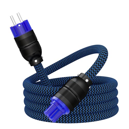 Câble d'alimentation 4N OFC pour lecteur CD avec connecteur céramique anti-vibration