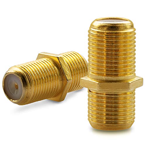 NAUC Connettore F SAT accoppiamento 2X antenna cavo coassiale cavo adattatore femmina cavo coassiale