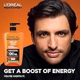 L'Oréal Men Expert, Hydra Energetic, XXL Shower Gel For Men, with Taurine and Vitamin C for an Instant Energy Kick, Convenient & Easy-to-Use Pump, Large 1L Pump Bottle - Image 3