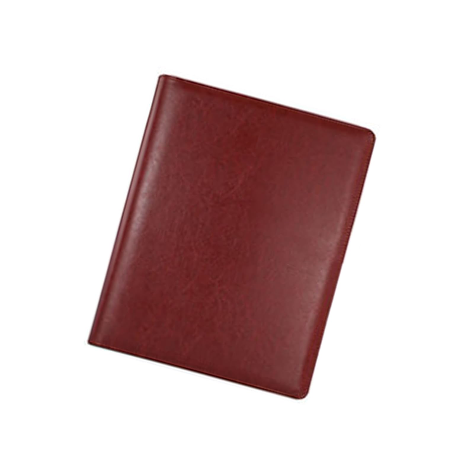HDOYTXXM Conference Folder with Clipboard Letter Size Document Case 4 Rings Binder Folder File Organizers with Clipboard Leather Binder