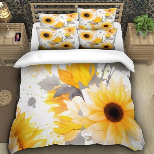 Housse de couette hypoallergique lit simple pour peau sensible