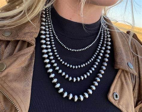 Navajo Pearl Bow Necklace for Women Western Jewelry Navajo Pearl Turquoise Necklaces Jewelry - Image 5