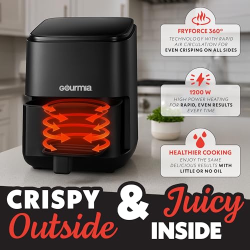 Gourmia Compact 2‑Qt Digital Air Fryer GAF249 の商品画像 3