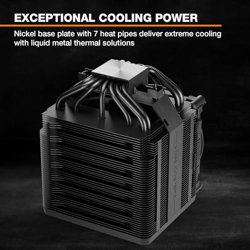 Image of be quiet! Dark Rock Pro 5 Quiet Cooling CPU Cooler | Immensely High Airflow | 7 high-Performance Copper Heat Pipes | Speed Switch | Thermal Grease | BK036