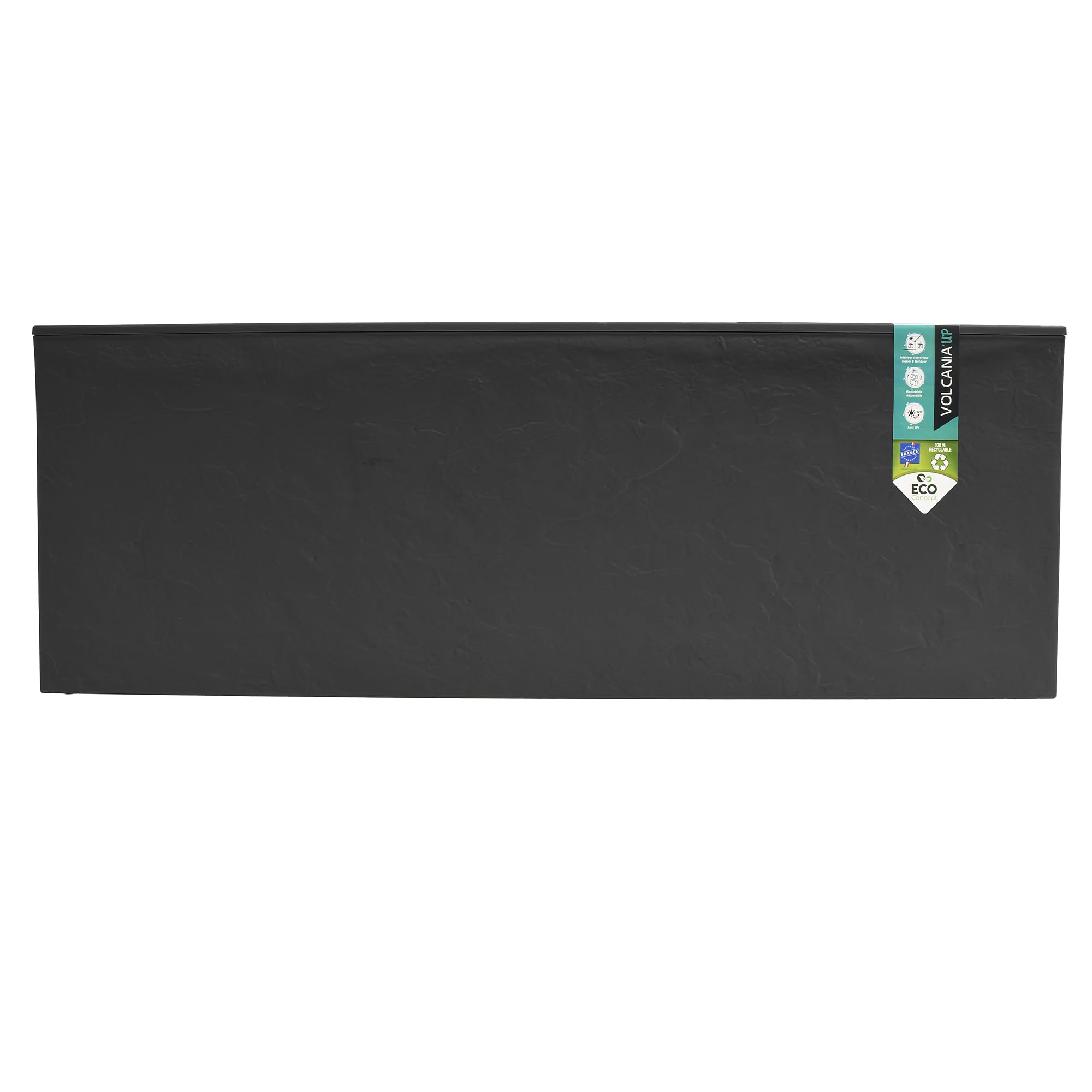 EDA Volcania Up - Jardinera (80 cm), gris antracita