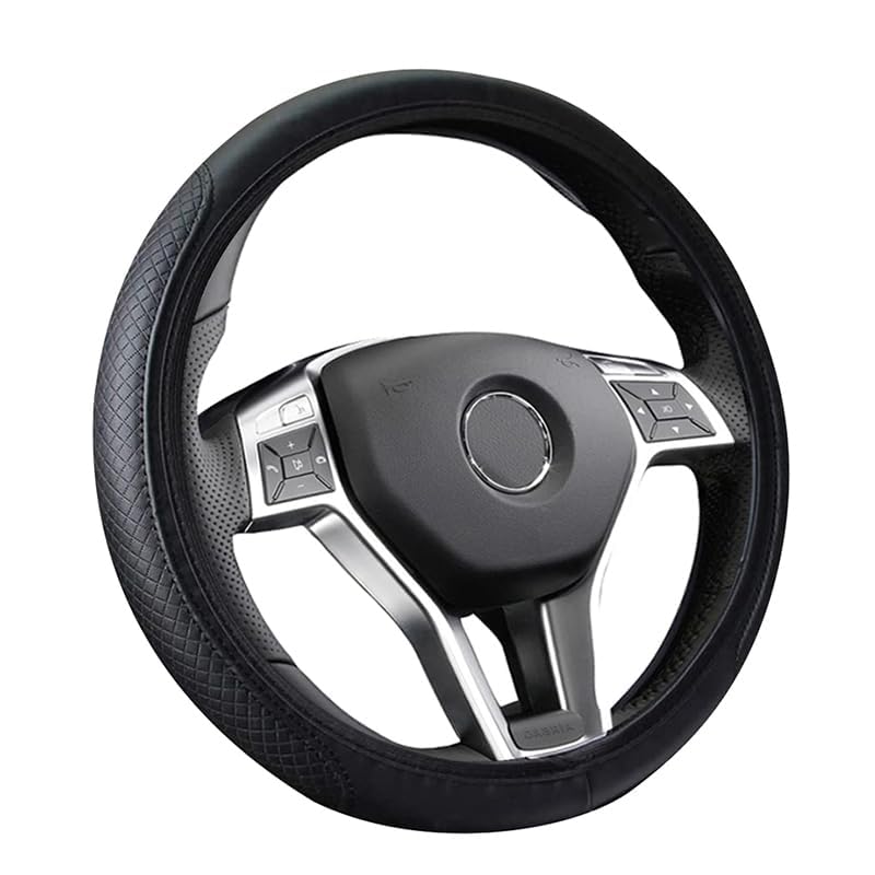 VAZCAN® Funda Volante Coche - Ajuste Perfecto, Agarre Antideslizante, Suave y Cómodo al Tacto, Material Resistente y Duradero, Fácil de Instalar, Amplia Compatibilidad con Múltiples Modelos de Coche.