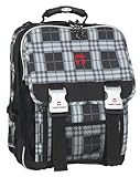 take it easy schulrucksack london new tattoo  Take it Easy - 28003372159 PLAID Schwarz / Grau (black/grey)- LONDON- Schulrucksack Ranzen Eckig - NEU