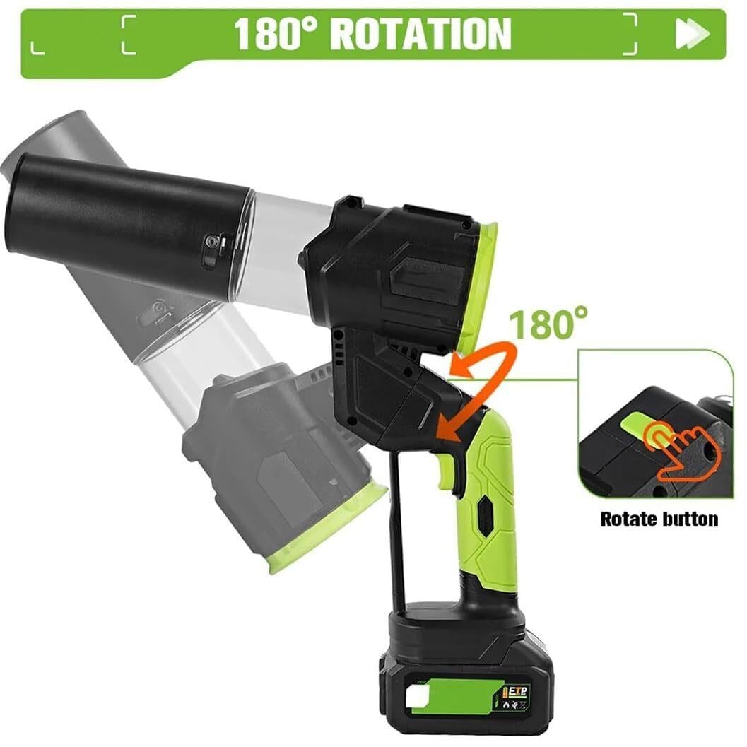 Soplador de Hojas inalámbrico 4000 mAh, soplador de jardín a batería