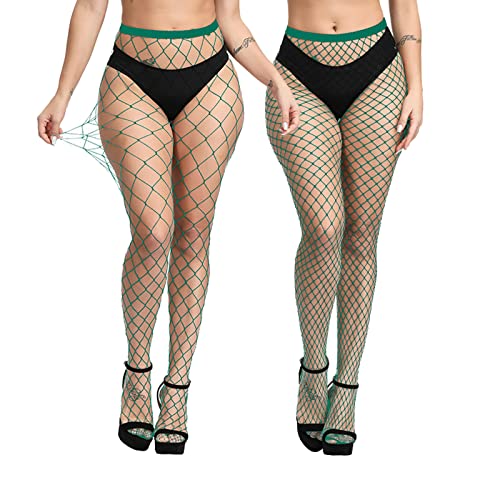 Image of EVERSWE High Waist Fishnet Tights, Thigh High Suspender Stockings
