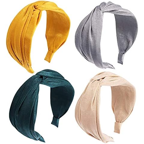 Diademas de seda para mujer, paquete de 4 Cover