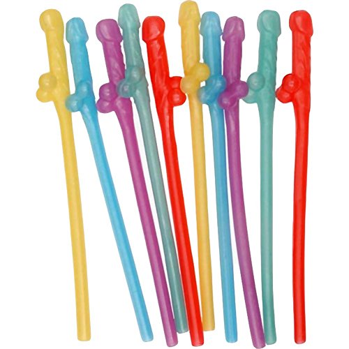 Pitillos Party Pecker 10 pack colores surtidos miniatura 1