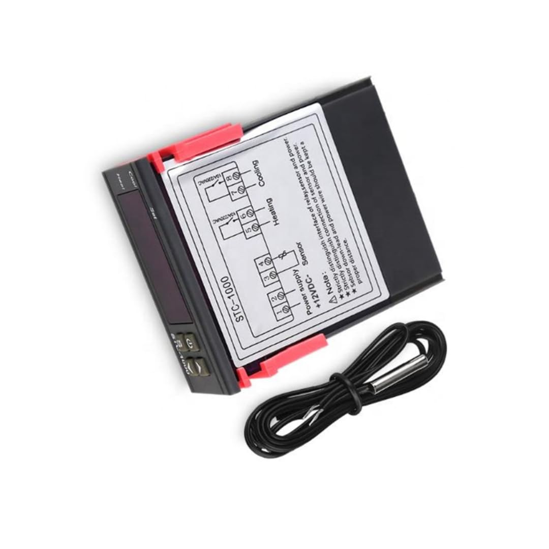 Temperature and Humidity Monitor Controller, Multipurpose Use, White (STC 1000 Controller)-image-48