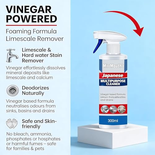 Image of Japanese Multipurpose Cleaner, Oxalic Stain Removal Spray, for Tiles, Sink, Bathroom, Floors & Hard Surfaces, Easy-to-Use Spray Bottle for Household Surface Cleaning (PACK OF 2)