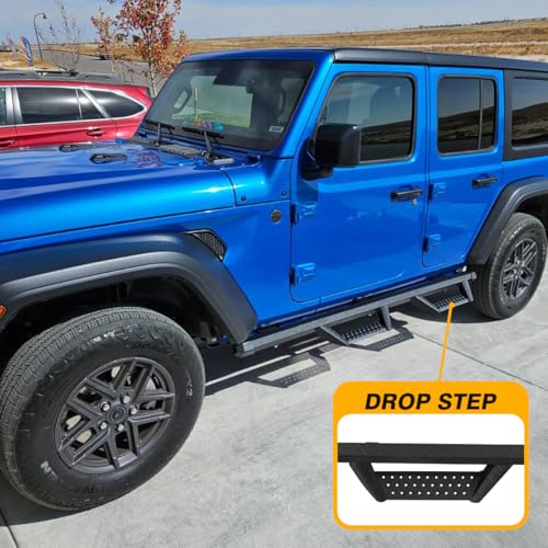 image for SMANOW Drop Down Running Boards Compatible with Vehicle 2007-2018 Jeep