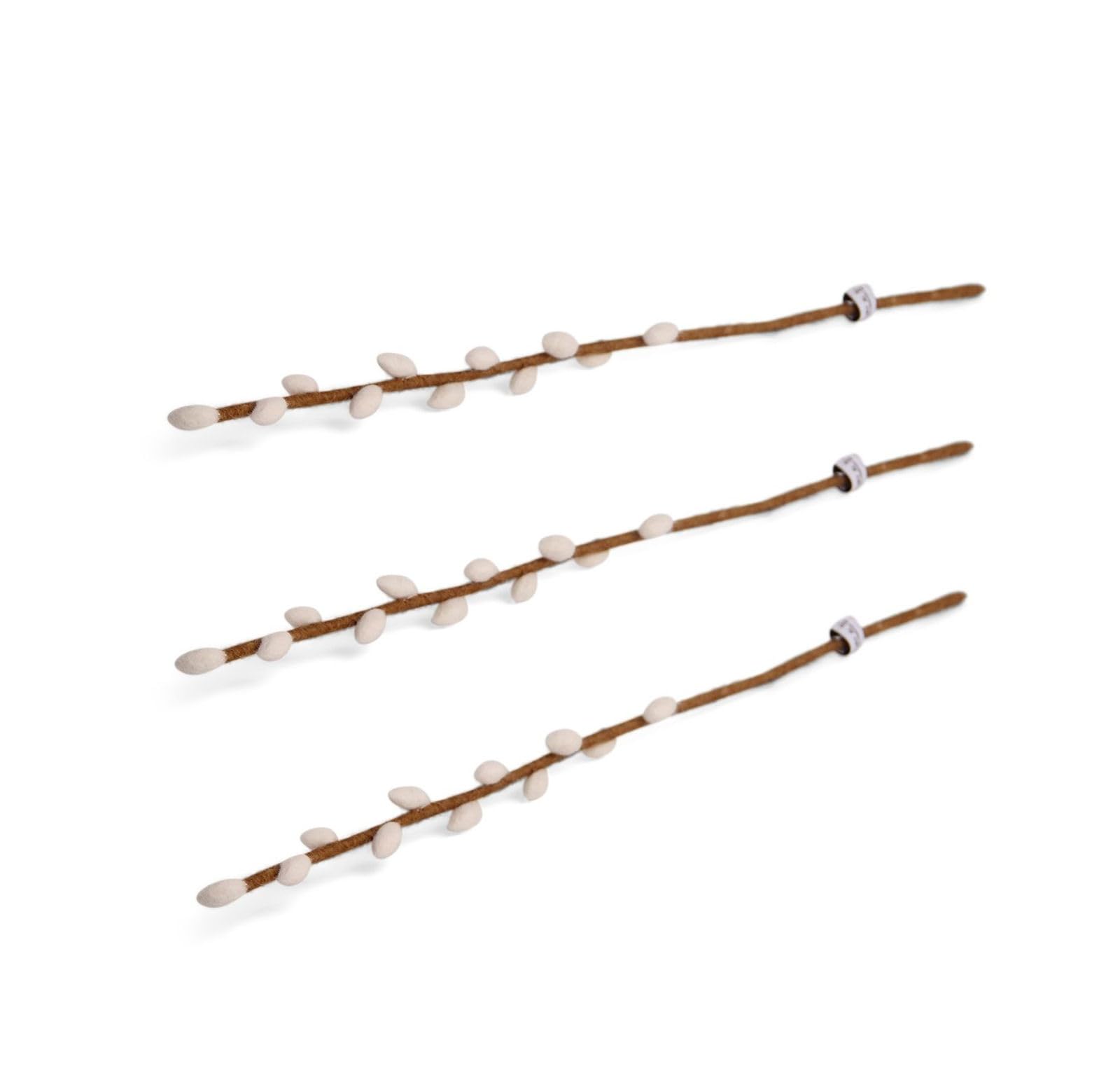 Ramo Bacche Artificiali In Feltro - Decorazione Autunnale Fatto A Mano - 60cm - Blu - Gry &amp; Sif