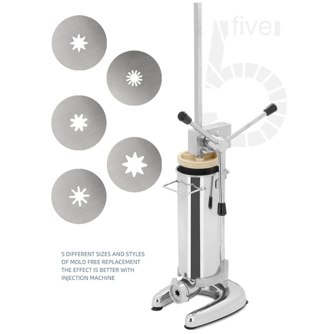 Fabricante De Churros Comercial | Fabricante De Donas Españolas | Churro Mahine Vertical De Acero Inoxidable con Control Manual, para Restaurantes Caseros Cafeterías Panaderías 2L
