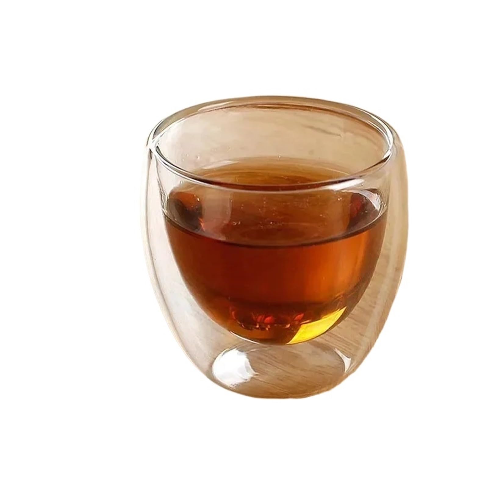 Zestaw 2-18 filiżanek do herbaty Kung Fu z podwójnymi ściankami 80 ml/150 ml, przezroczyste, do kawy, mleka, wody, szkła borokrzemowego, zestaw do herbaty (150 ml, 6 szt.)
