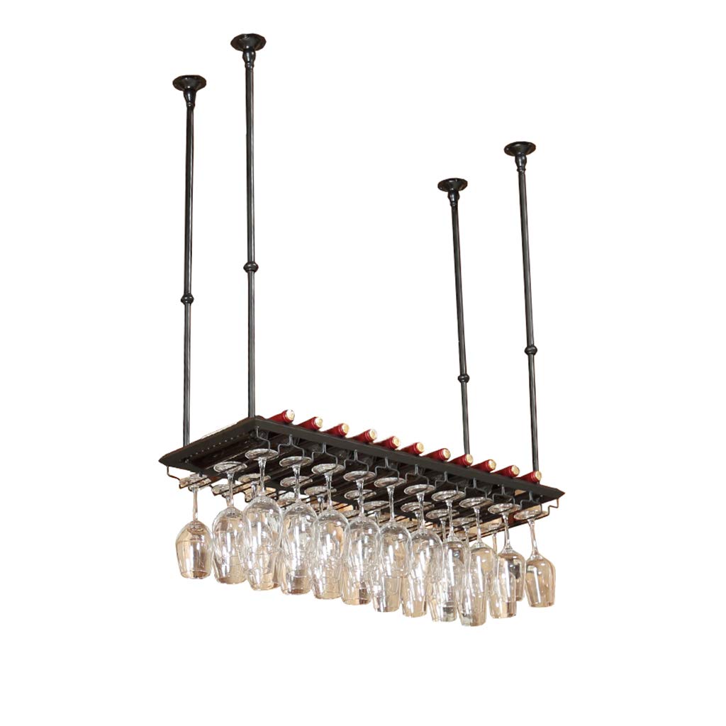 Étagère murale de style loft pour rangement vin et verres