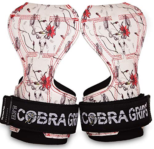 Image of Cobra Grips Weight Lifting Gloves with Adjustable Neoprene Padded Wrist Wraps - Heavy Duty Alternative to Power Lifting Hooks for Deadlifts